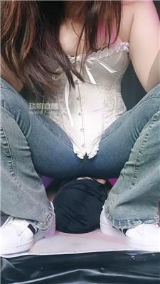 【美柠】牛仔裤强制坐狗头 bf55311