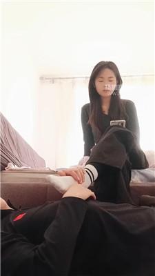 【洛芯s女帝】白棉袜脚下的狗-很贱 JS260423-1