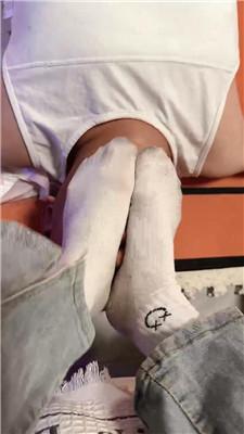 【北京心竹】超臭白棉袜玩奴 bf62530