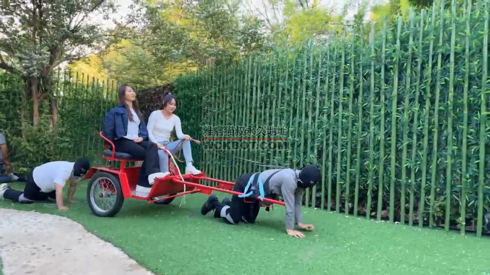 【红焱】庄园仿OWK双女主VS三奴-鞭抽拉车/骑马过双边桥/踩跺头 bf40761