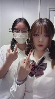 【兔兔酱】JK黑白双煞食物踩踏 JS241026-19