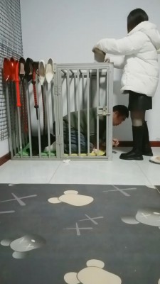 【丽娜夫妻】狗笼圈养囚禁实录【三视角版】 JS241222-45