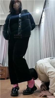 【拽拽】皮鞋粉色棉袜蹂躏踩 JS250202-4