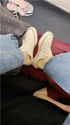 【安安sama】帆布鞋玉足全体重踩踏 bf50917