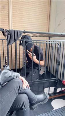 【77夫妻】圈养狗笼-踩踏喂食[上] JS251007-1