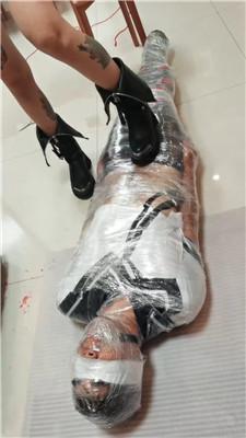 【媚娘工作室】保鲜膜全包窒息场 JS251227-34